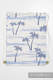 Sac à cordons en retailles d’écharpes (100 % coton) - PARADISE ISLAND - taille standard 32 cm x 43 cm #babywearing