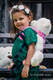 Puppentragehilfe, hergestellt vom gewebten Stoff (100% Baumwolle) - MOSAIC - RAINBOW (grad B) #babywearing