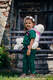 Porte-bébé pour poupée fait de tissu tissé, 100 % coton - MOSAIC - RAINBOW (grade B) #babywearing