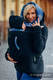 Fleece Tragepullover 2.0 - Größe XXL - schwarz mit Little Herringbone Illusion #babywearing