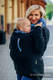 Fleece Babywearing Sweatshirt 2.0 - size M - black with Little Herringbone Illusion (grade B) #babywearing