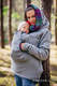 Fleece Tragepullover 2.0 - Größe S - grau mit Little Herringbone Impression Dark #babywearing