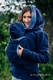 Sudaderas de porteo de polar 2.0 - talla M - Azul Marino con Little Herringbone Illusion (grado B) #babywearing