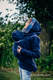 Fleece Tragepullover 2.0 - Größe M - dunkelblau mit Little Herringbone Illusion #babywearing