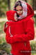 Polarowa bluza do noszenia dzieci 2.0 - rozmiar S - czerwona z Małą Jodełką Elegancją #babywearing