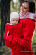 Fleece Babywearing Sweatshirt 2.0 - size 3XL - red with Little Herringbone Elegance #babywearing