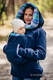 Fleece Babywearing Sweatshirt 2.0 - size 6XL - navy blue with Little Herringbone Petrea #babywearing