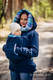 Fleece Babywearing Sweatshirt 2.0 - size L - navy blue with Little Herringbone Petrea #babywearing