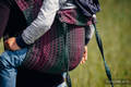 Nosidło Klamrowe ONBUHIMO z tkaniny żakardowej (100% bawełna), rozmiar Toddler - LITTLE LOVE ORCHIDEA #babywearing