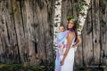 Żakardowa chusta do noszenia dzieci, 60% bawełna, 40% bambus - BIG LOVE - POLNE KWIATY - rozmiar XL #babywearing