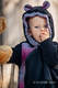 Pajacyk misiowy - rozmiar 86 - czarny z Małą Jodełką Inspiracją #babywearing