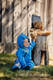 Fleece Babyanzug - Größe 86 - türkis mit Little Herringbone Petrea #babywearing
