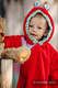 Bear Romper - size 74 - red with Little Herringbone Impression #babywearing