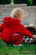 Bear Romper - size 68 - red with Little Herringbone Elegance #babywearing