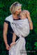 Baby Wrap, Jacquard Weave (60% cotton 28% linen 12% tussah silk) - SMOKY PINK LACE - size S #babywearing