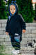 Fleece Babyanzug - Größe 68 - schwarz mit Little Herringbone Illusion #babywearing
