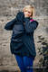 Kurtka do noszenia dzieci - Softshell - Czarna z Małą Jodełką Inspiracją - rozmiar 6XL (drugi gatunek) #babywearing