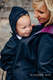 Kurtka do noszenia dzieci - Softshell - Czarna z Małą Jodełką Inspiracją - rozmiar XS #babywearing