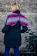 Kurtka do noszenia dzieci - Softshell - Czarna z Małą Jodełką Inspiracją - rozmiar XS #babywearing