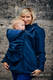 Babywearing Coat - Softshell - Navy Blue with Little Herringbone Illusion - size XXL #babywearing