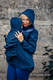 Kurtka do noszenia dzieci - Softshell - Granatowa z Małą Jodełką Iluzją - rozmiar XS #babywearing