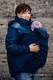 Babywearing Coat - Softshell - Navy Blue with Little Herringbone Illusion - size 5XL #babywearing