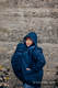 Kurtka do noszenia dzieci - Softshell - Granatowa z Małą Jodełką Iluzją - rozmiar 5XL #babywearing
