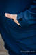Babywearing Coat - Softshell - Navy Blue with Little Herringbone Illusion - size 4XL #babywearing