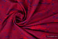 Cats Purple & Red, jacquard weave fabric, 100% cotton, width 70 cm, weight 280 g/m² #babywearing