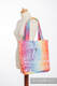 Sac à bandoulière en retailles d’écharpes (100 % coton) - SYMPHONY  RAINBOW LIGHT - taille standard 37 cm x 37 cm #babywearing
