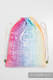 Sackpack made of wrap fabric (100% cotton) - SYMPHONY RAINBOW LIGHT - standard size 32cmx43cm #babywearing