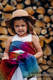 Doll Sling, Jacquard Weave, 100% cotton - LITTLE LOVE - RAINBOW DARK #babywearing