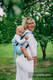 Nosidło Klamrowe ONBUHIMO z tkaniny żakardowej (100% bawełna), rozmiar Toddler - BIG LOVE - MROŻONA MIĘTA  #babywearing