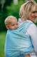 Baby Wrap, Jacquard Weave (100% cotton) - BIG LOVE - ICE MINT - size XL #babywearing