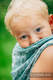 Baby Wrap, Jacquard Weave (60% cotton 28% linen 12% tussah silk) - FOREST SYMPHONY - size XS #babywearing
