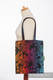 Einkaufstasche, hergestellt aus gewebtem Stoff (100% Baumwolle) - SWALLOWS RAINBOW DARK #babywearing