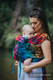 WRAP-TAI Tragehilfe Mini mit Kapuze/ Jacquardwebung / 100% Baumwolle / SWALLOWS RAINBOW DARK (grad B) #babywearing