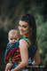 Baby Wrap, Jacquard Weave (100% cotton) - SWALLOWS RAINBOW DARK - size S #babywearing