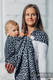 Basic Line Ring Sling - HEMATITE- 100% Cotton - Jacquard Weave -  with gathered shoulder  #babywearing