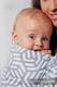 Chusta do noszenia dzieci - PERŁA, splot żakardowy (100% bawełna) - rozmiar XL #babywearing