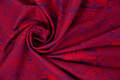 Baby Wrap, Jacquard Weave (100% cotton) - Cats Purple&Red - size L #babywearing