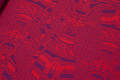 Baby Wrap, Jacquard Weave (100% cotton) - Cats Purple&Red - size L #babywearing