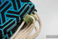Sac à cordons en retailles d’écharpes (100% coton) - TRINITY COSMOS - taille standard 32 cm x 43 cm #babywearing
