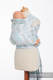 WRAP-TAI carrier Mini with hood/ jacquard twill / 100% cotton / PAINTED FEATHERS WHITE & TURQUOISE (grade B) #babywearing