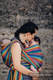 Baby Sling, Broken Twill Weave (bamboo + cotton) - Paradiso Rainbow - size L #babywearing