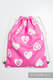 Sackpack made of wrap fabric (100% cotton) - SWEETHEART PINK & CREME 2.0 - standard size 32cmx43cm (grade B) #babywearing