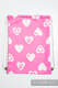 Sackpack made of wrap fabric (100% cotton) - SWEETHEART PINK & CREME 2.0 - standard size 32cmx43cm #babywearing