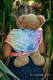 Żakardowa chusta dla lalek, 100% bawełna - JASKÓŁKI TĘCZOWE LIGHT #babywearing