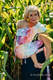 WRAP-TAI Tragehilfe Mini mit Kapuze/ Jacquardwebung / 100% Baumwolle / SWALLOWS RAINBOW LIGHT  #babywearing