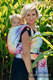 Żakardowa chusta do noszenia dzieci, bawełna - JASKÓŁKI TĘCZOWE LIGHT - rozmiar M (drugi gatunek) #babywearing